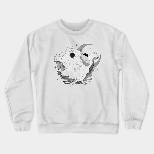 Spooky Crested Gecko Crewneck Sweatshirt by Moon Lily Reptiles